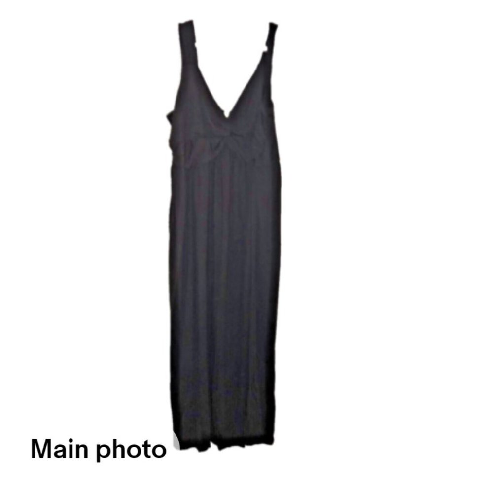 Plus Size Beautiful Black Evening Dress Maxi